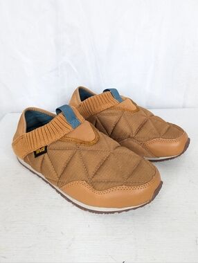 Teva ReEmber Cognac Quilted Slip On Loafer Slipper Sneakers